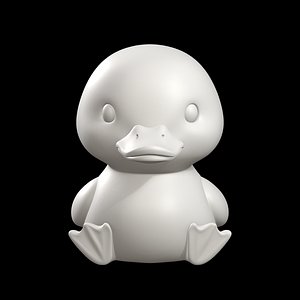 3D Cute Baby Duck 3D Print Model