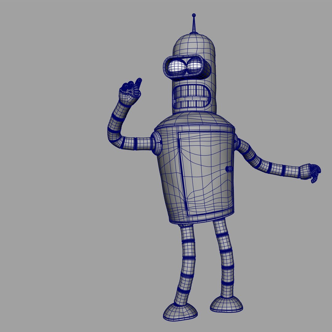 rigged bender 3d model