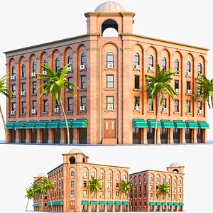 Detailed City Building Brooklyn 3D model