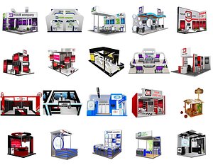 Booth Exhibition Stand C43 3D model