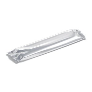 White Narrow Candy Wrap - wrapped sweet food pack