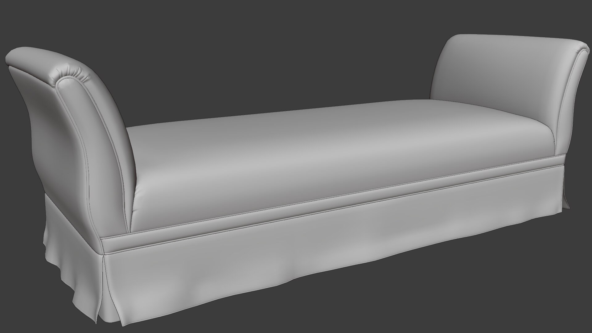 Chaise Longue Bench 233 3D model TurboSquid 1912562