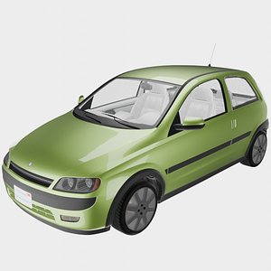 Novara C1 - High-Poly Compact Car 3D Model - Game Asset 3D model