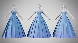3D Dress 49 Jay Blue