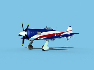 propeller hawker sea fury 3D