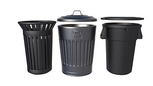 3D model Trash can