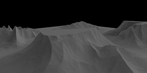 High-detail terrain pack grid collection model realistic canyon 3D model
