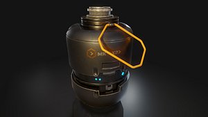 grenade ready 3D model