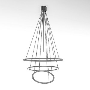 3D modern ceiling lighting Low-poly 3D model model