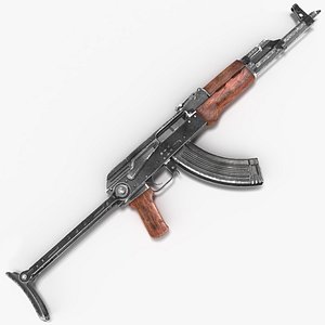 AKMS Assault Rifle 3D model