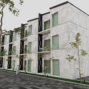 3D model Modern Town Houses