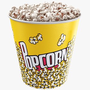 Round Popcorn Cup Full model