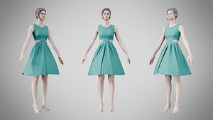 Dress 33 Dark Cyan