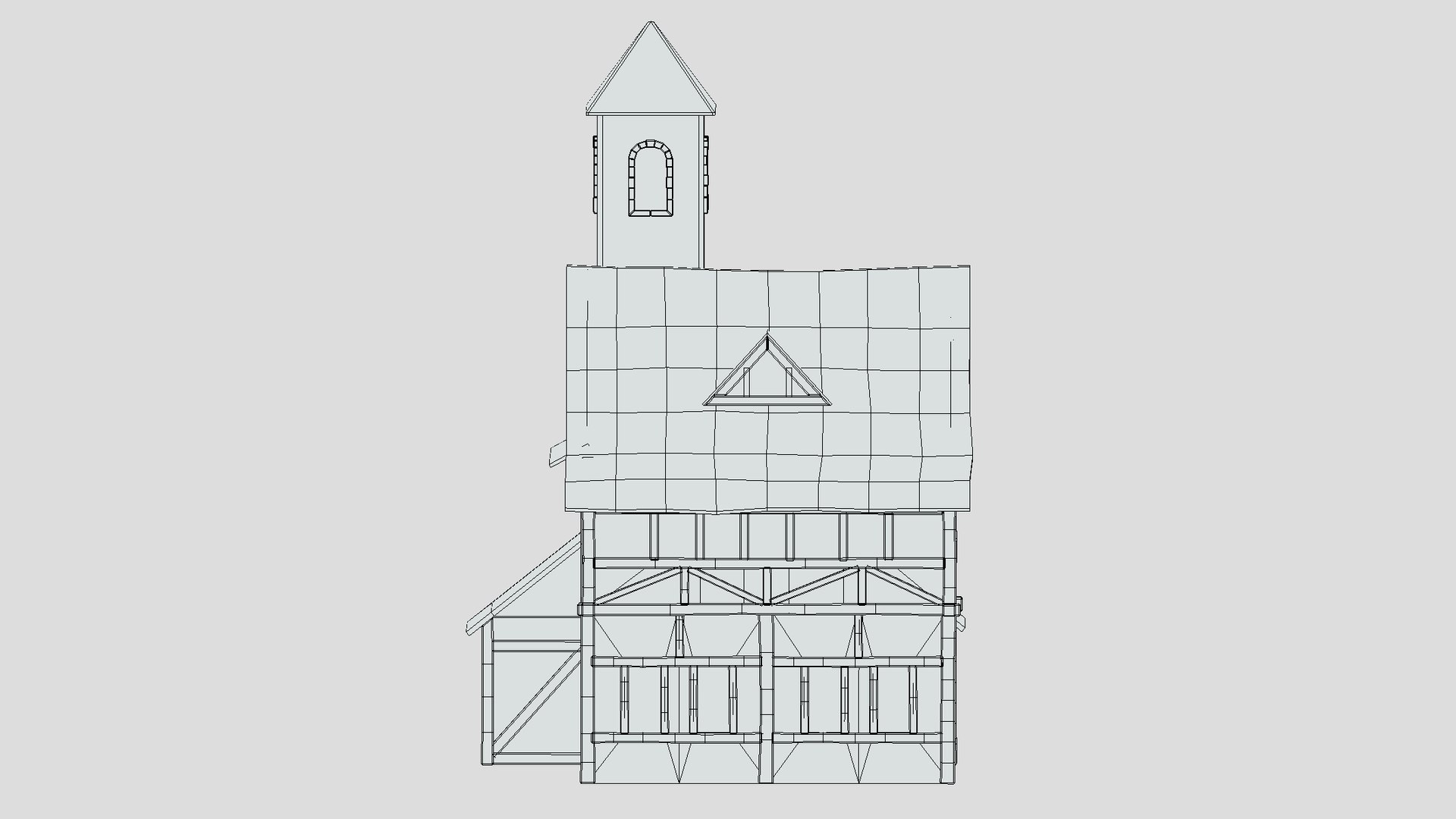 Medieval Building 03 Low Poly PBR Realistic 3D - TurboSquid 1973780
