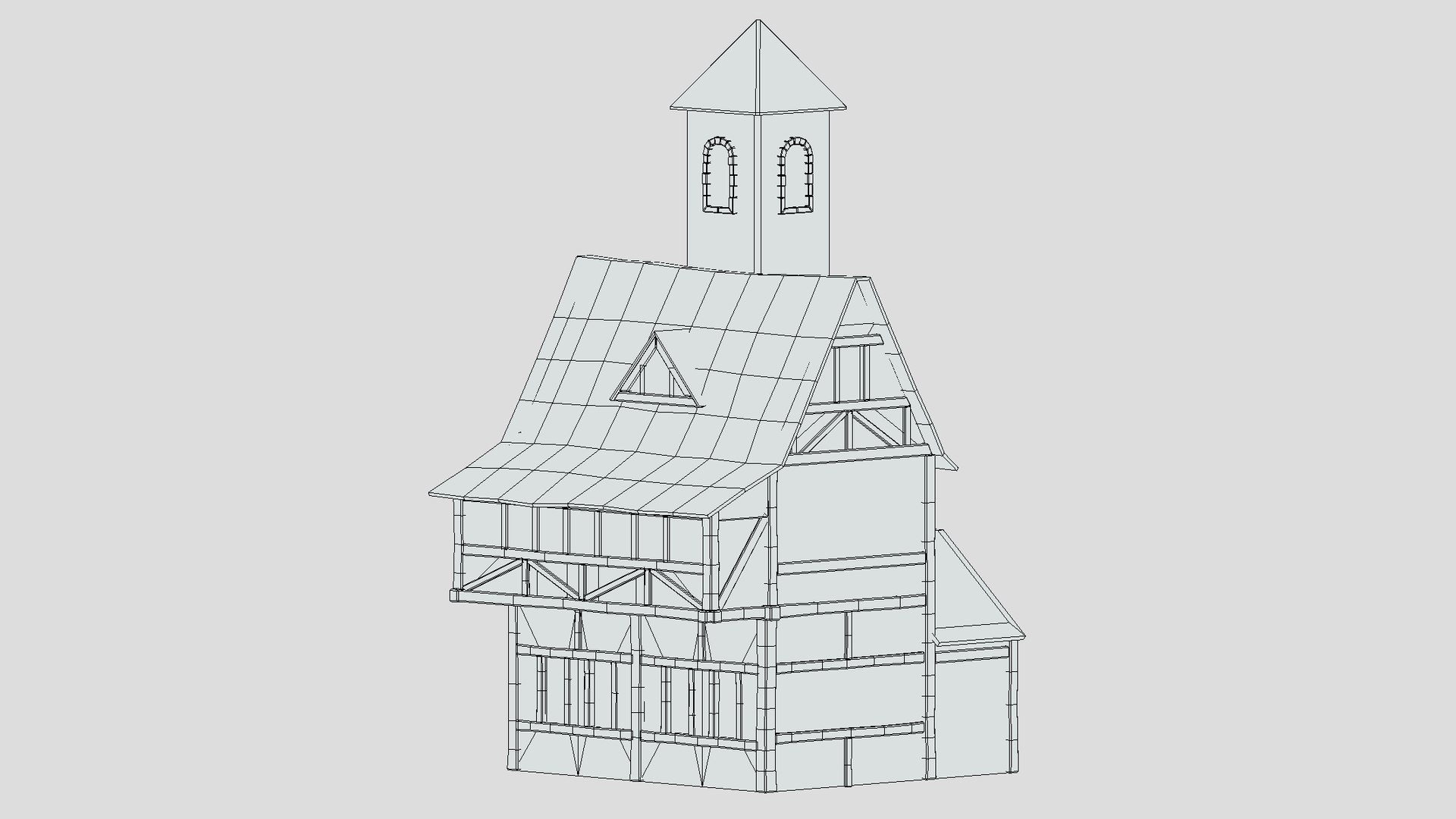 Medieval Building 03 Low Poly PBR Realistic 3D - TurboSquid 1973780