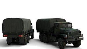 1982 Am General M939 3 Rigged Military Truck 3D Model High Detail Game Render Ready