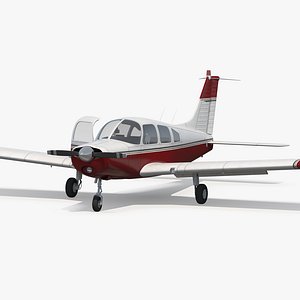 Personal Propeller Aircraft Generic Rigged 3D Model