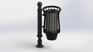 3D Full-Scale Trash Bin