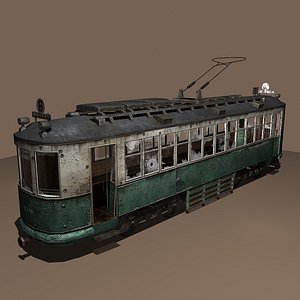 3d destroyed streetcar