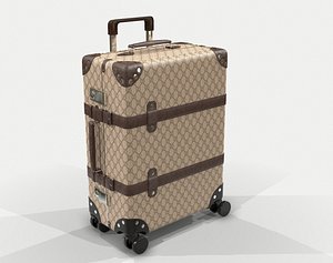 globe-trotter gg canvas suitcase 3D model