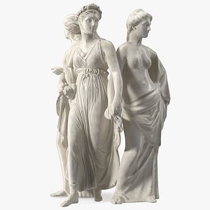 Three Nymphs Statue for 3D Print