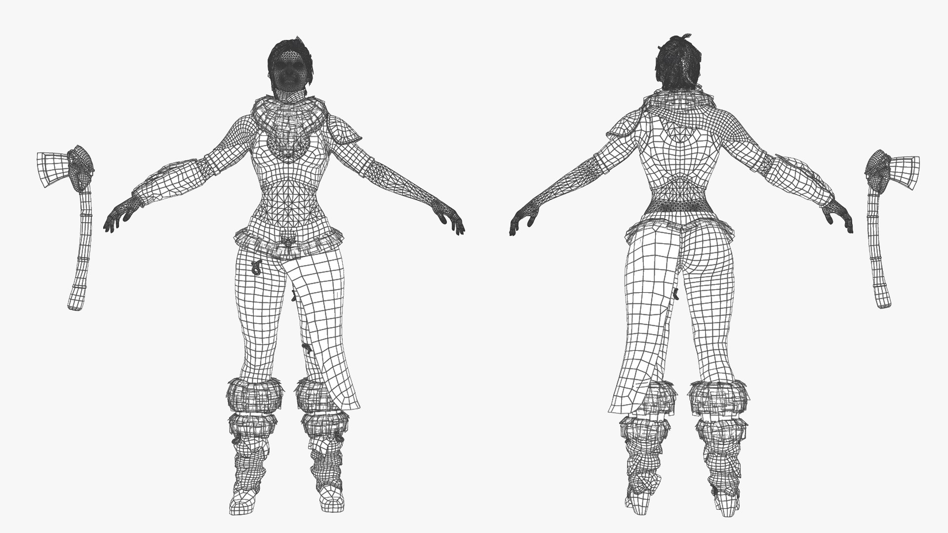 3D Girl Celtic Valkyries - TurboSquid 1636748