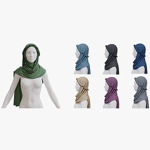 Long Arabian scarf 3D