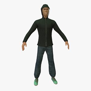 HoodieMan Rigged