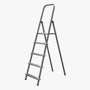 step ladder 2 3d model