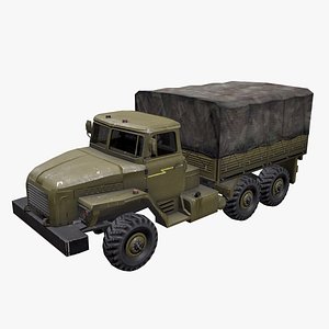 3D Ural 4320 Low-poly PBR