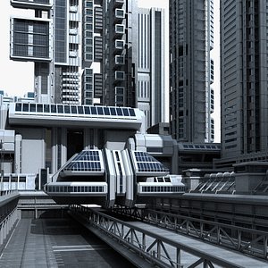 Future Town 18 3D model