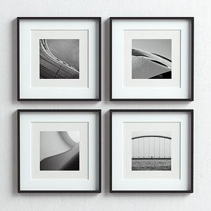 picture frames set 3D model