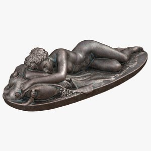 3D model Sleeping Bacchante Bronze Outdoor