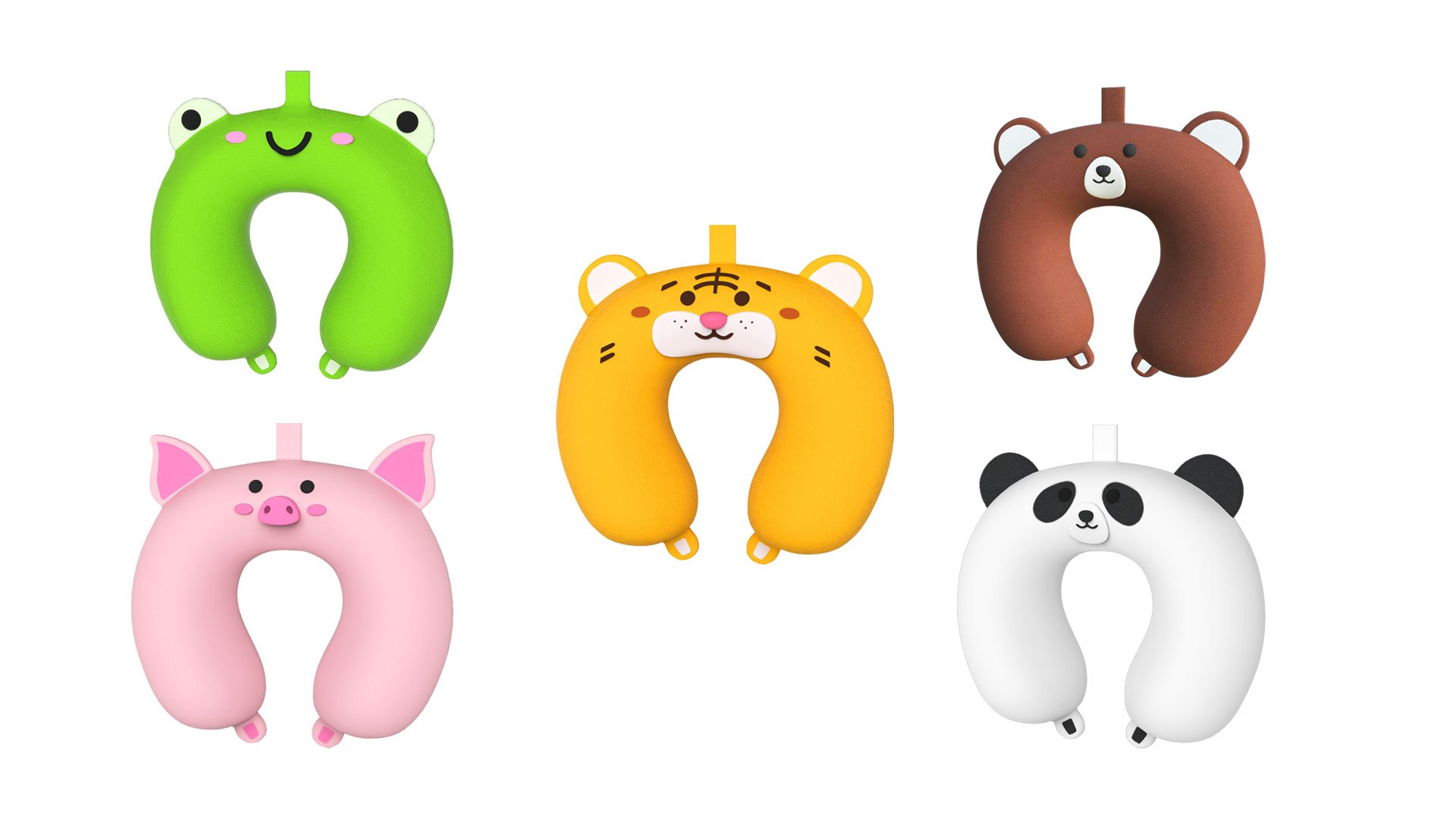 Set 5 Cartoon Animal U-Shaped Neck Pillow 3D model https://p.turbosquid.com/ts-thumb/3W/4nQGbq/P2/set5/jpg/1723174705/1920x1080/fit_q87/2440b45bd424b4e9cb1d43d91a064b8139bfbf12/set5.jpg