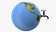 Stylized Earth with Faucet