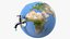 Stylized Earth with Faucet