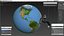 Stylized Earth with Faucet