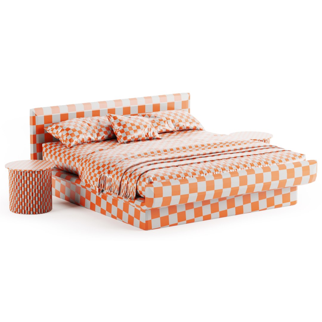 3D LILAS Bed By Gallotti Radice Model - TurboSquid 2116957