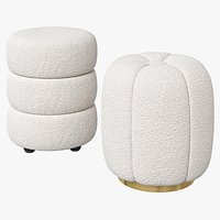 Rete Home poufs Colline and Fleur