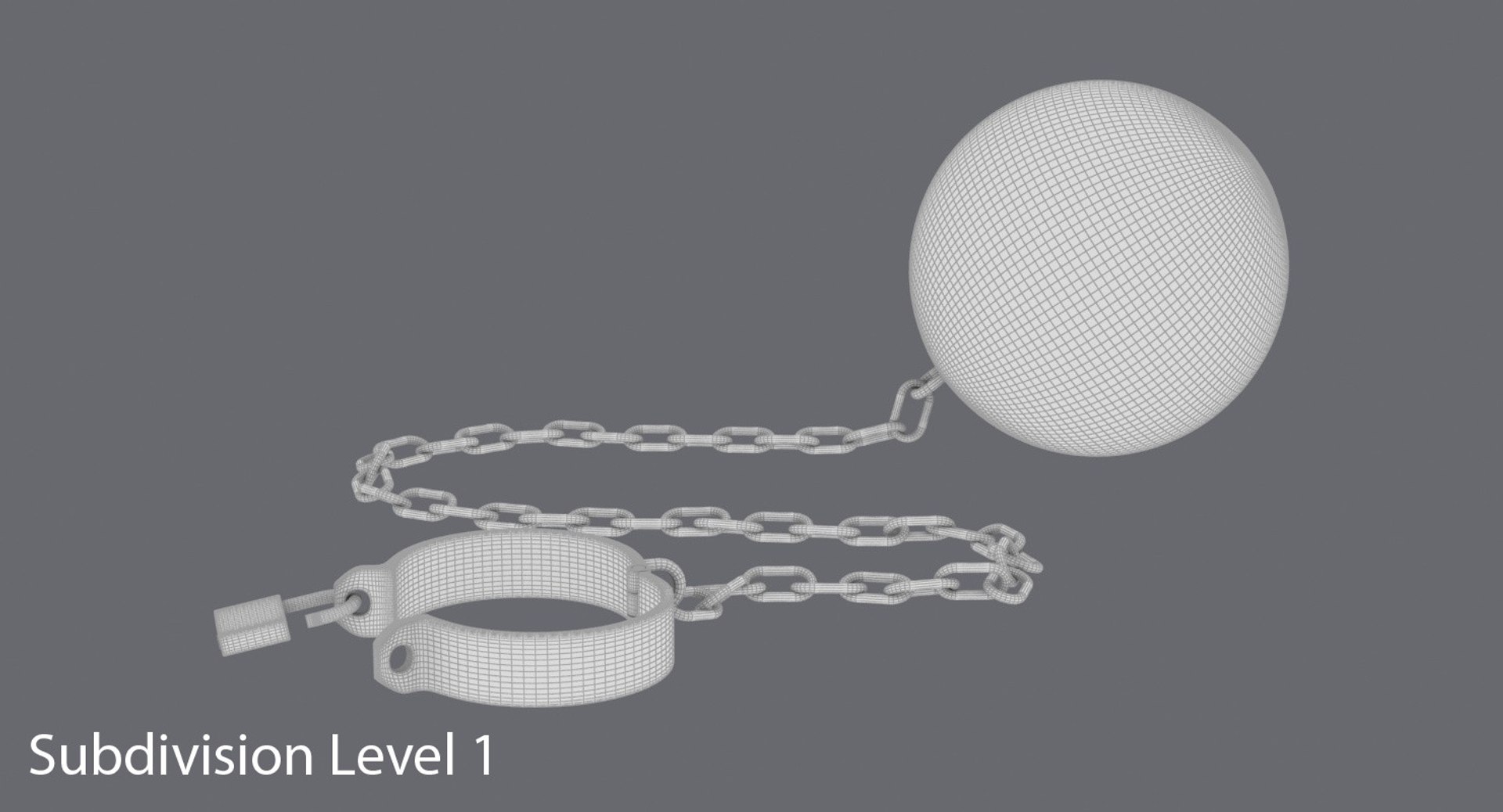 Open Ball Chain 3d Model