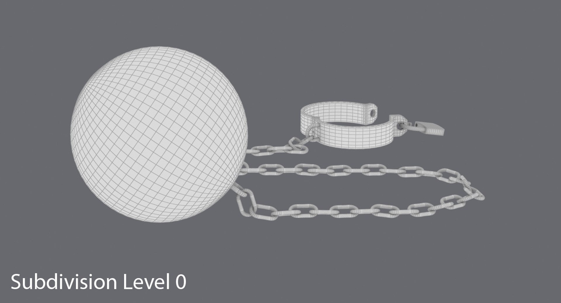Open Ball Chain 3d Model