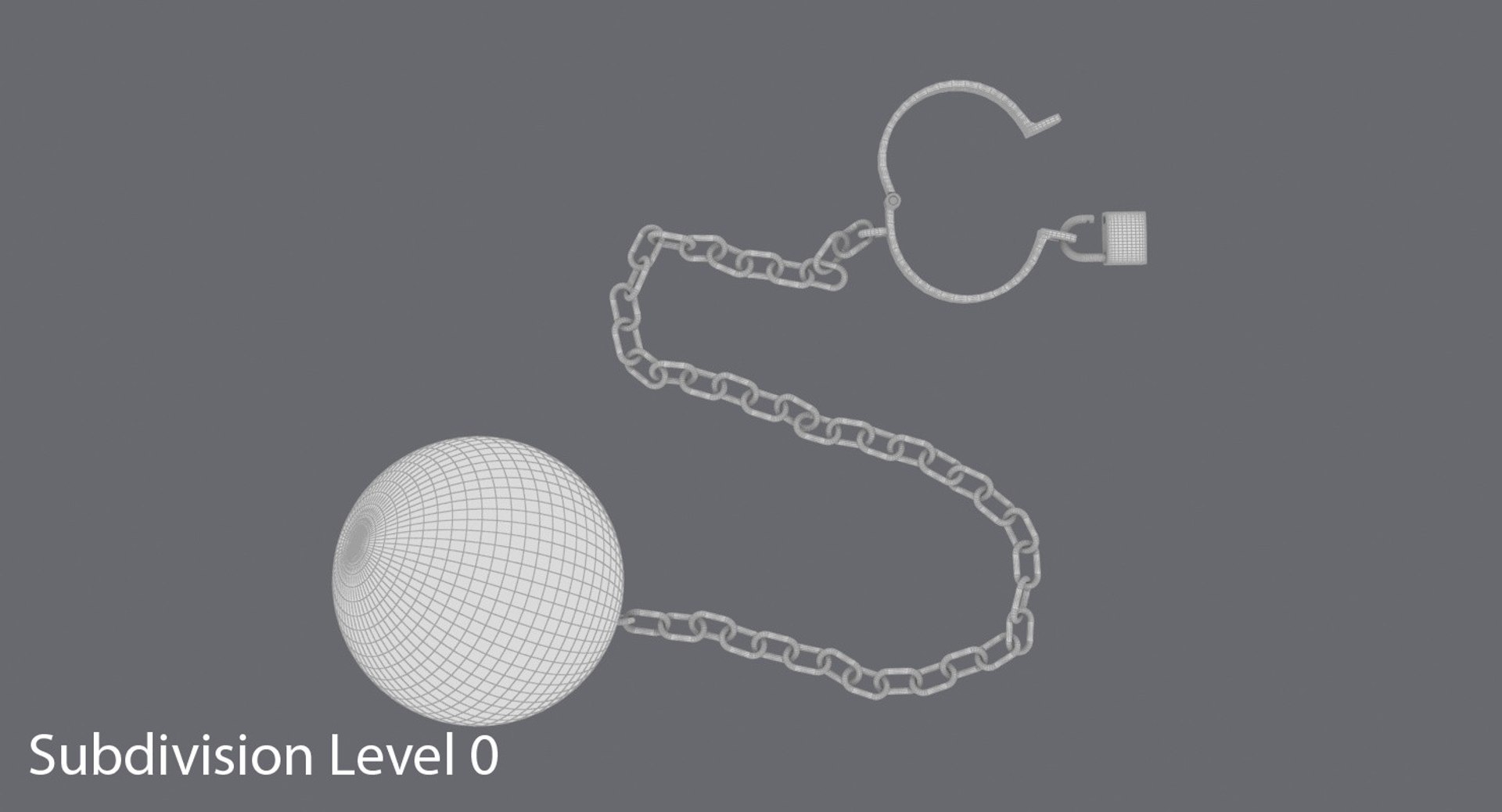 Open Ball Chain 3d Model