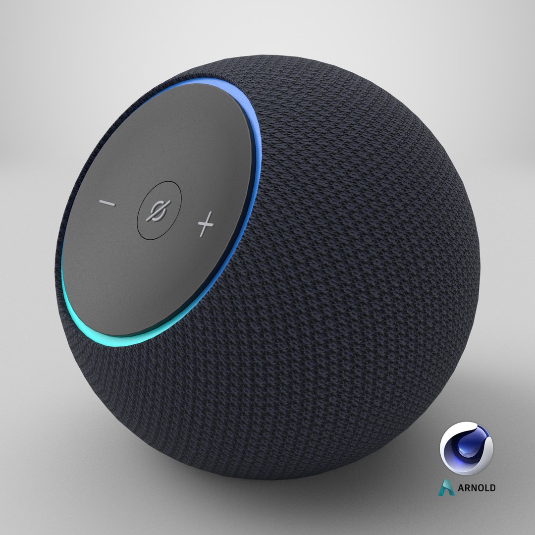 3D Amazon Echo Dot Max Graphite model https://p.turbosquid.com/ts-thumb/3W/FLYs1I/ne/stemcell_cinema_4d_arnold_render/png/1763578039/1920x1080/fit_q87/95fafc74ef5d931afad7f664507ab71a71812eb8/stemcell_cinema_4d_arnold_render.jpg