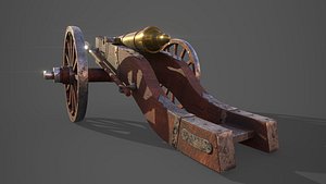 3D Field Cannon 3D Model