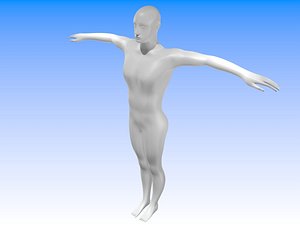 Human Body Male High-Poly Without Textures Default Template