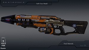 gun marmoset unreal4 3d model