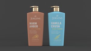 3D Body Lotion Bottle model
