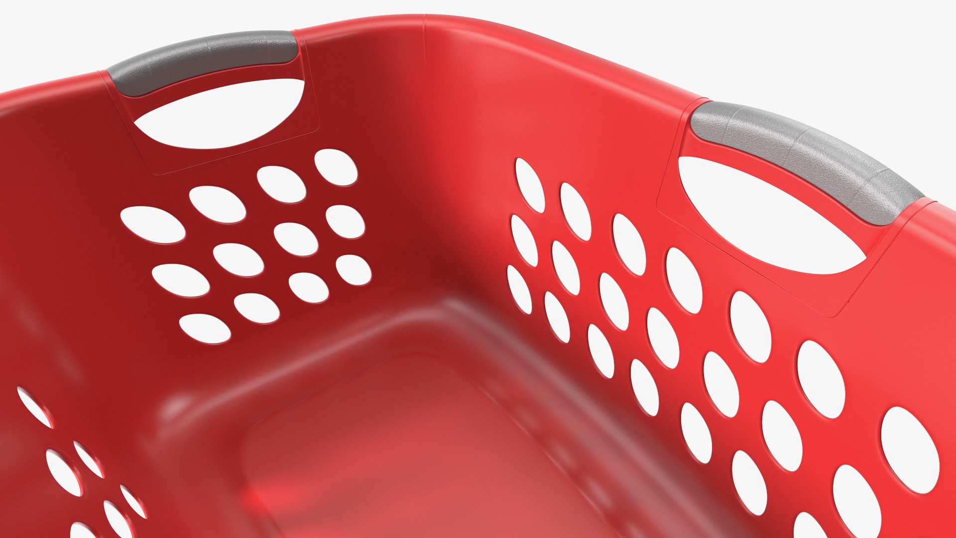 3d Large Plastic Laundry Basket Red Model Turbosquid 1874752