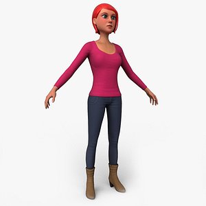 Cartoony Female Character