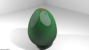 3D model avocado fruit